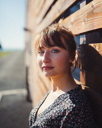 summer portrait picture of a girl taken outside