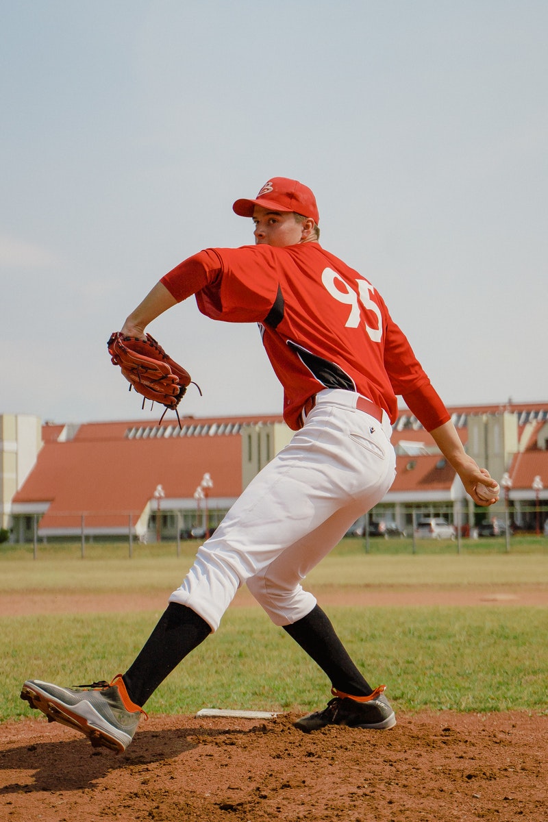 a baseball players on the field
