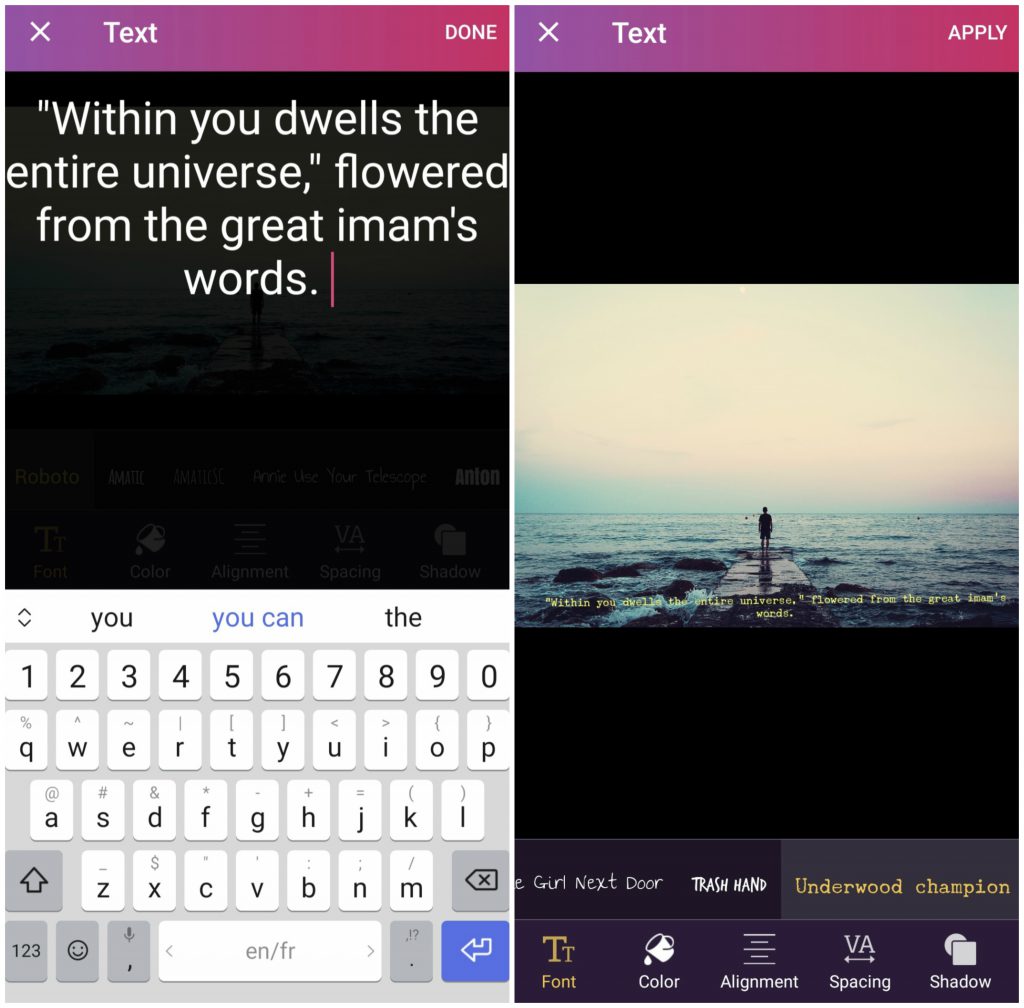 pixomatic text tool