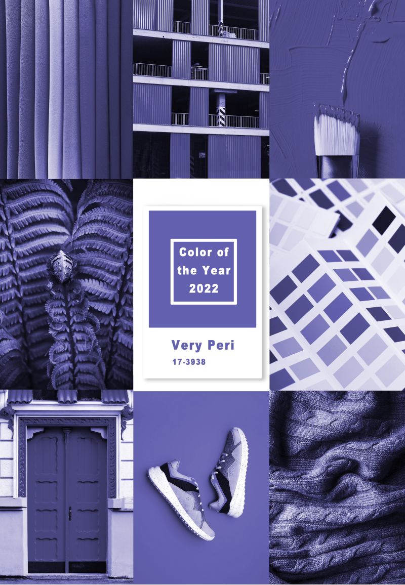 Pantone's Very Peri color palette