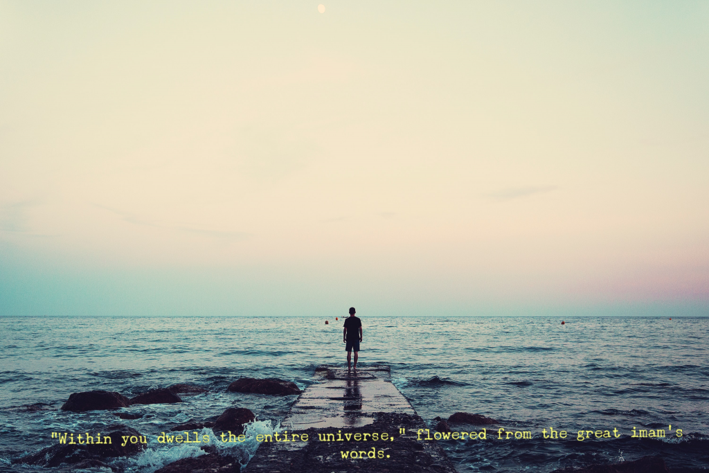 person standing sea
