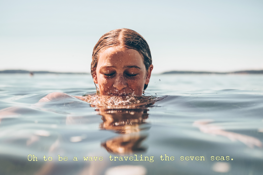 girl in sea